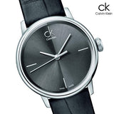 Buy Shop Calvin Klein Accent Black Dial Black Leather Strap Watch for Women - K2Y2Y1C3 USA Online