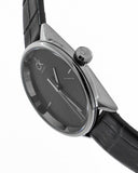 Buy Shop Calvin Klein Accent Black Dial Black Leather Strap Watch for Women - K2Y2Y1C3 USA Online