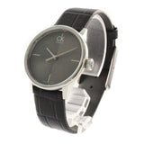 Buy Shop Calvin Klein Accent Black Dial Black Leather Strap Watch for Women - K2Y2Y1C3 USA Online