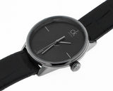 Buy Shop Calvin Klein Accent Black Dial Black Leather Strap Watch for Women - K2Y2Y1C3 USA Online