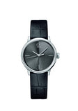 Buy Shop Calvin Klein Accent Black Dial Black Leather Strap Watch for Women - K2Y2Y1C3 USA Online