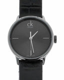 Buy Shop Calvin Klein Accent Black Dial Black Leather Strap Watch for Women - K2Y2Y1C3 USA Online