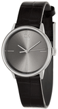 Buy Shop Calvin Klein Accent Black Dial Black Leather Strap Watch for Women - K2Y2Y1C3 USA Online