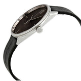 Calvin Klein Accent Black Dial Black Leather Strap Watch for Men - K2Y2X1C3