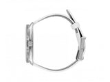 Buy Shop Calvin Klein Accent Silver Dial White Leather Strap Watch for Women - K2Y211K6 USA Online