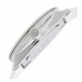 Buy Shop Calvin Klein Accent Silver Dial White Leather Strap Watch for Women - K2Y231K6 USA Online