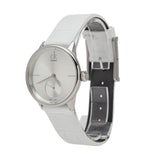 Buy Shop Calvin Klein Accent Silver Dial White Leather Strap Watch for Women - K2Y231K6 USA Online