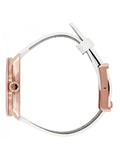 Buy Shop Calvin Klein Accent Silver Dial White Leather Strap Watch for Women - K2Y236K6 USA Online