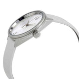 Buy Shop Calvin Klein Accent Silver Dial White Leather Strap Watch for Women - K2Y2Y1KW USA Online