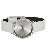 Buy Shop Calvin Klein Accent White Dial White Leather Strap Watch for Women - K2Y2Y1K6 USA Online