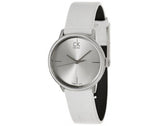 Buy Shop Calvin Klein Accent White Dial White Leather Strap Watch for Women - K2Y2Y1K6 USA Online