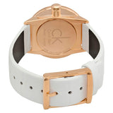 Buy Shop Calvin Klein Accent White Dial White Leather Strap Watch for Women - K2Y2Y6K6 USA Online