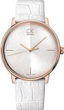 Buy Shop Calvin Klein Accent White Dial White Leather Strap Watch for Women - K2Y2Y6K6 USA Online
