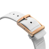 Buy Shop Calvin Klein Accent White Dial White Leather Strap Watch for Women - K2Y2Y6KW USA Online