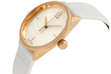 Buy Shop Calvin Klein Accent White Dial White Leather Strap Watch for Women - K2Y2Y6KW USA Online