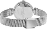 Buy Shop Calvin Klein Authentic Black Dial Silver Mesh Bracelet Watch for Women - K8G23121 USA Online