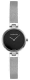Buy Shop Calvin Klein Authentic Black Dial Silver Mesh Bracelet Watch for Women - K8G23121 USA Online