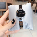 Buy Shop Calvin Klein Authentic Black Dial Silver Steel Strap Watch for Women - K8G23141 USA Online
