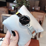 Buy Shop Calvin Klein Authentic Black Dial Silver Steel Strap Watch for Women - K8G23141 USA Online