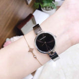 Buy Shop Calvin Klein Authentic Black Dial Silver Steel Strap Watch for Women - K8G23141 USA Online