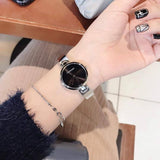 Buy Shop Calvin Klein Authentic Black Dial Silver Steel Strap Watch for Women - K8G23141 USA Online