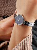 Buy Shop Calvin Klein Authentic Black Dial Silver Steel Strap Watch for Women - K8G23141 USA Online