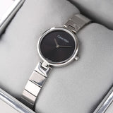 Buy Shop Calvin Klein Authentic Black Dial Silver Steel Strap Watch for Women - K8G23141 USA Online