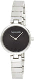 Buy Shop Calvin Klein Authentic Black Dial Silver Steel Strap Watch for Women - K8G23141 USA Online