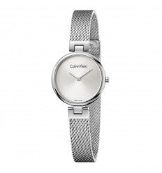 Buy Shop Calvin Klein Authentic White Dial Silver Mesh Bracelet Watch for Women - K8G23126 USA Online
