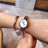 Buy Shop Calvin Klein Authentic Mother of Pearl Dial Rose Gold Mesh Bracelet Watch for Women - K8G2362G USA Online