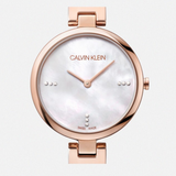 Buy Shop Calvin Klein Authentic Mother of Pearl Dial Rose Gold Mesh Bracelet Watch for Women - K8G2362G USA Online