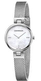 Buy Shop Calvin Klein Authentic Mother of Pearl Dial Silver Mesh Bracelet Watch for Women - K8G2312E USA Online