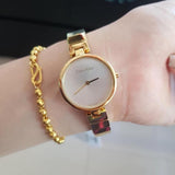 Buy Shop Calvin Klein Authentic Silver Dial Gold Steel Strap Watch for Women - K8G23546 USA Online