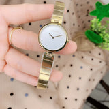 Buy Shop Calvin Klein Authentic Silver Dial Gold Steel Strap Watch for Women - K8G23546 USA Online