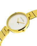 Buy Shop Calvin Klein Authentic Silver Dial Gold Steel Strap Watch for Women - K8G23546 USA Online