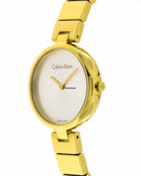 Buy Shop Calvin Klein Authentic Silver Dial Gold Steel Strap Watch for Women - K8G23546 USA Online