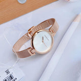 Buy Shop Calvin Klein Authentic Silver Dial Rose Gold Mesh Bracelet Watch for Women - K8G23626 USA Online