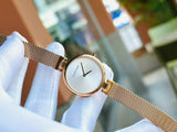 Buy Shop Calvin Klein Authentic Silver Dial Rose Gold Mesh Bracelet Watch for Women - K8G23626 USA Online