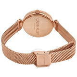 Buy Shop Calvin Klein Authentic Silver Dial Rose Gold Mesh Bracelet Watch for Women - K8G23626 USA Online