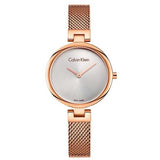 Buy Shop Calvin Klein Authentic Silver Dial Rose Gold Mesh Bracelet Watch for Women - K8G23626 USA Online