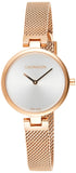 Buy Shop Calvin Klein Authentic Silver Dial Rose Gold Mesh Bracelet Watch for Women - K8G23626 USA Online