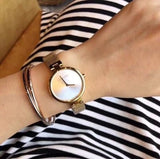 Buy Shop Calvin Klein Authentic White Dial Rose Gold Mesh Bracelet Watch for Women - K8G23526 USA Online
