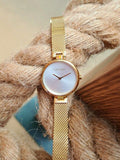Buy Shop Calvin Klein Authentic White Dial Rose Gold Mesh Bracelet Watch for Women - K8G23526 USA Online