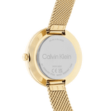 Buy Shop Calvin Klein Authentic White Dial Rose Gold Mesh Bracelet Watch for Women - K8G23526 USA Online