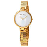 Buy Shop Calvin Klein Authentic White Dial Rose Gold Mesh Bracelet Watch for Women - K8G23526 USA Online