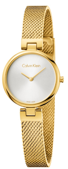 Buy Shop Calvin Klein Authentic White Dial Rose Gold Mesh Bracelet Watch for Women - K8G23526 USA Online