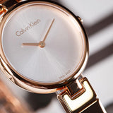 Buy Shop Calvin Klein Authentic White Dial Rose Gold Steel Strap Watch for Women - K8G23646 USA Online