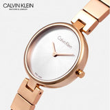 Buy Shop Calvin Klein Authentic White Dial Rose Gold Steel Strap Watch for Women - K8G23646 USA Online