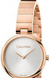 Buy Shop Calvin Klein Authentic White Dial Rose Gold Steel Strap Watch for Women - K8G23646 USA Online