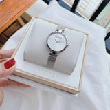 Buy Shop Calvin Klein Authentic White Dial Silver Mesh Bracelet Watch for Women - K8G23126 USA Online
